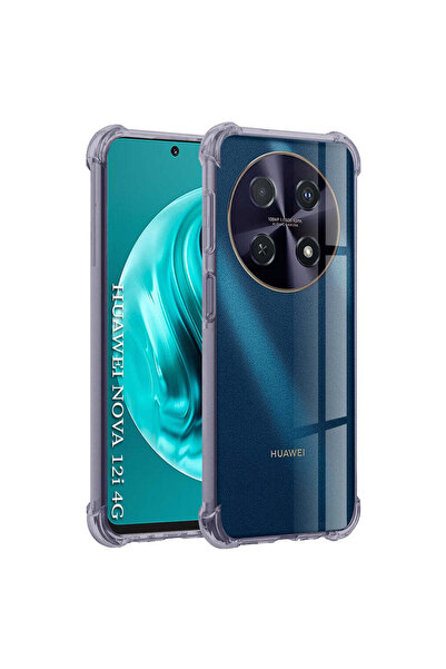 Techsuit Case for Huawei nova 12i, Shockproof Clear Silicone, smoky - smoky