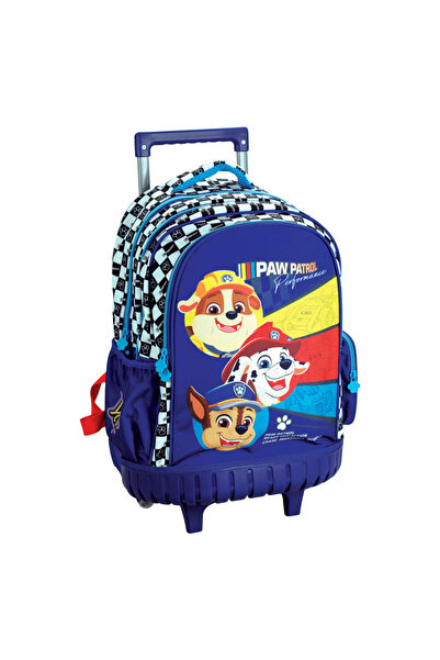PAW PATROL Patrula Cățelușilor Racing rucsac școlar premium cu roți, 42 cm