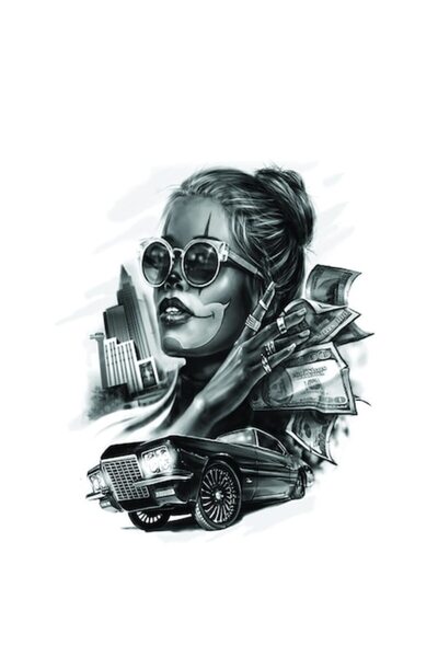 FlashTattoosRomania Tatuaj temporar, Flash Tattoos Romania, Vegas Baby, rezis...