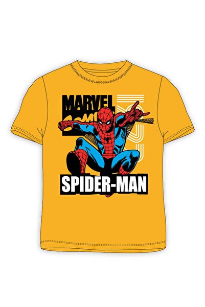 Marvel Spider-Man Classics Κίτρινο μπλουζάκι Σπάιντερ-Μαν 4-9 ετών με στάμπα ...