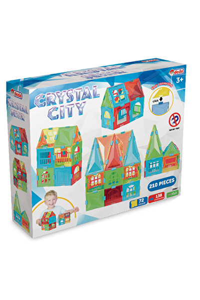 DEDE Set de constructie, Dede, Crystal City, 210 piese