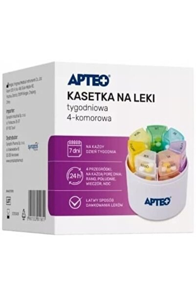 OEM Organizator pentru medicamente, 4 compartimente, săptămânal, ușor de util...