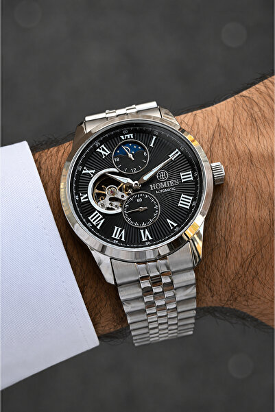 Homies Men's Wristwatch-Automatic Machine-Steel Band-Gift Special Boxed-Hm285...