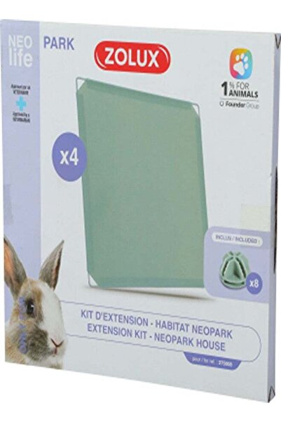Zolux Extension Kit With 4 Solid Panels For Neolife Rabbit Neopark