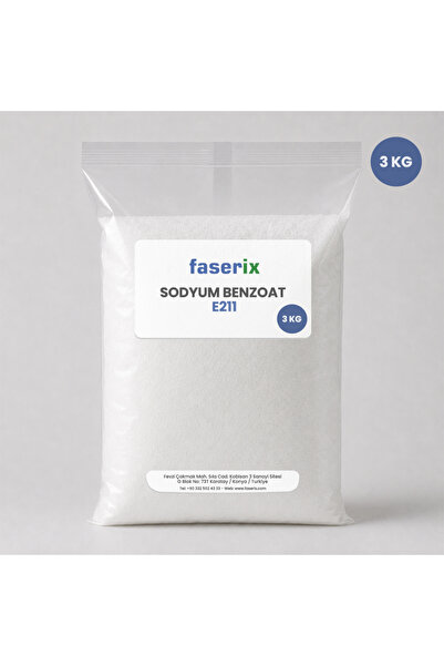 faserix Sodyum Benzoat (E211) - 3 Kg
