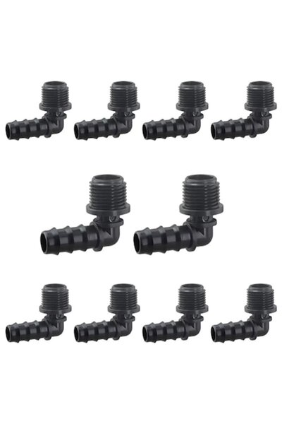 flores Set de 10 coturi din plastic pentru furtun de irigare, Flores, 16mm x ...