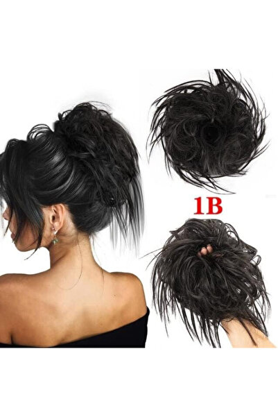 Estelle Messy Cocktail Bun hair bun hair bang hair extension elastic hair ban...