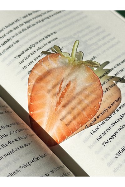 Choice3 Style4 NEW Delicate Apple Bookmark Transparent Unique Grape Tomato Bo...