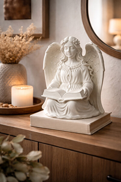 Generic Brand Statueta Decorativa Inger Pazitor Alb Mat Din PLA, Statueta Ing...