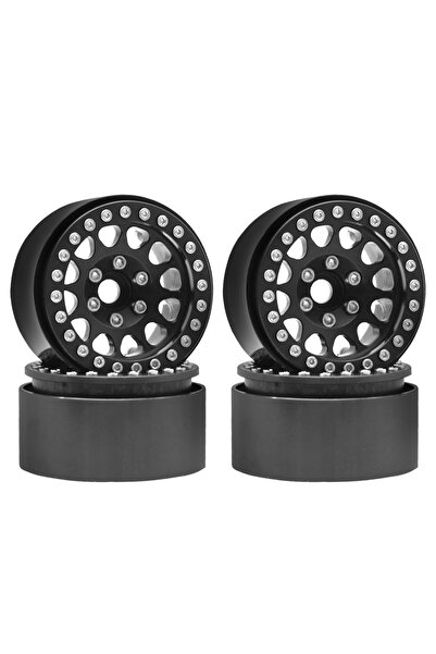 Choice12 4pcs black Metal 1.9 Beadlock Wheel Rim Hub for 1/10 Hsp Redcat Rc4w...
