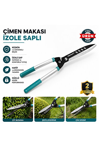 Tricraft Izole ножици за трева и жив плет с дръжка