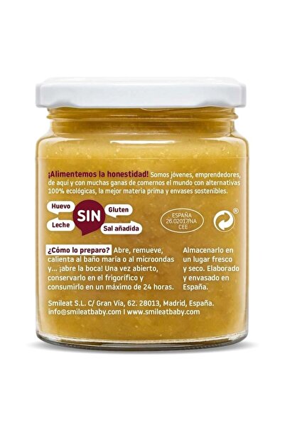 Smileat Piure organic cu legume și vită, +6 luni Smileat, 230 g