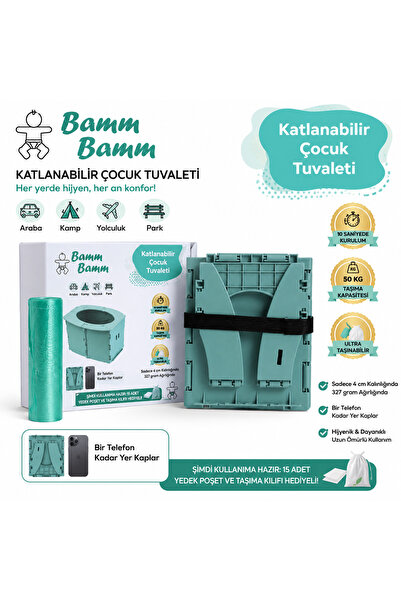 BAMM BAMM Katlanabilir çocuk tuvaleti lazımlık