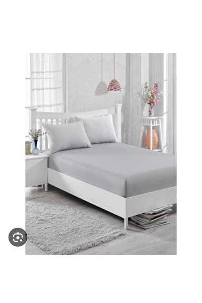 Class Battal Boy Fitted - Elastic Bed Sheet Set - Light Gray