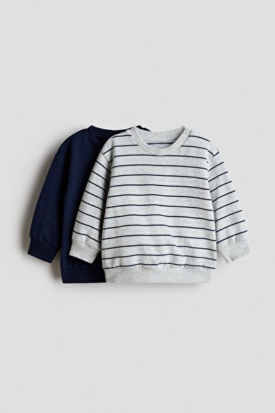 H&M 2’li Pamuklu Sweatshirt