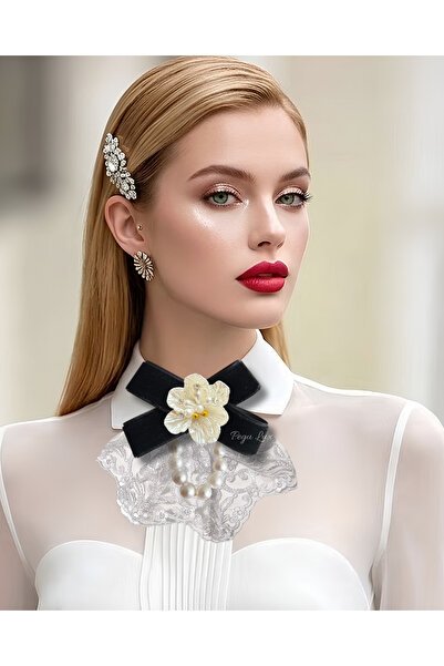 pegu baby collection Lux Guipure Lace Special Design Brooch, Collar Brooch, C...
