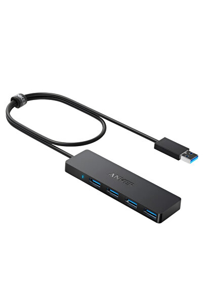 Anker Stație de andocare (A7516016) - 4x USB 3.0 Gen 1, 5Gbps - Negru, conect...