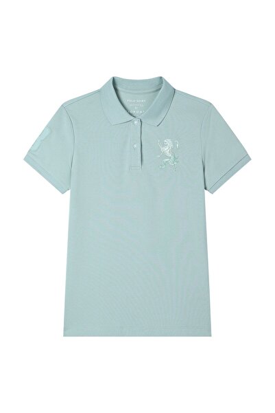 Giordano Women’s Slim Fit Embroidered 3D Lion Polo