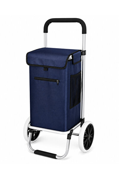 Generic Brand Shopping Trolley & Bag - Dark blue - 105 x 45