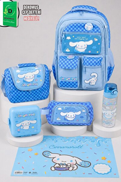 Cınnamoroll x Dekomus Lisanslı Blue Cloud Collection Okul,Termoslu Beslenme v...