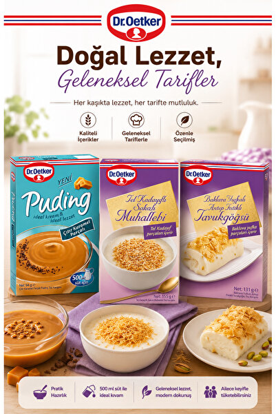 Dr. Oetker Geleneksel Türk Tatlıları Serisi 3’Lü Avantaj Set
