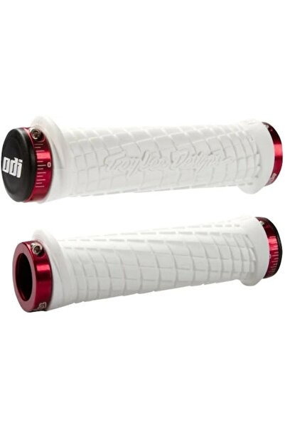 ODI TROY LEE DESIGNS Lock-on v2.1 130mm Λαβές Ποδηλάτου (Χρώμα: Λευκό)