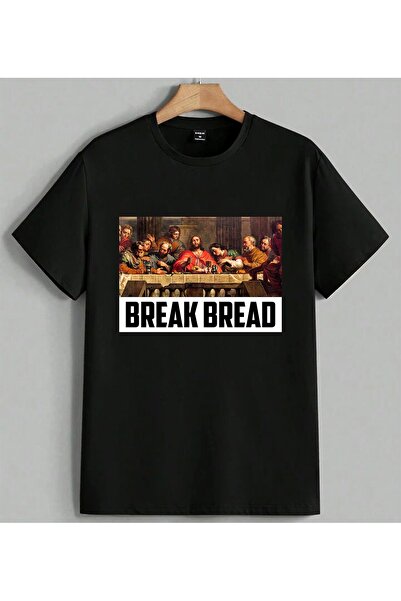 ELFERA Μπλουζάκι Break Bread Son Action με θρησκευτική στάμπα Unisex Oversize...
