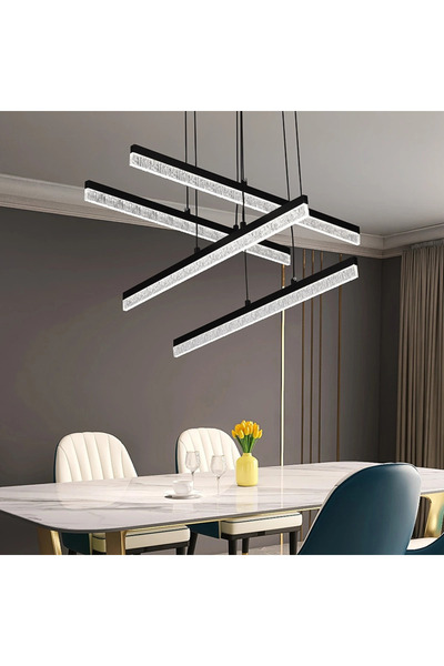 DIGITAL Merchandise Lustra LED Suspendata cu Telecomanda STRATA, 4 elemente, ...