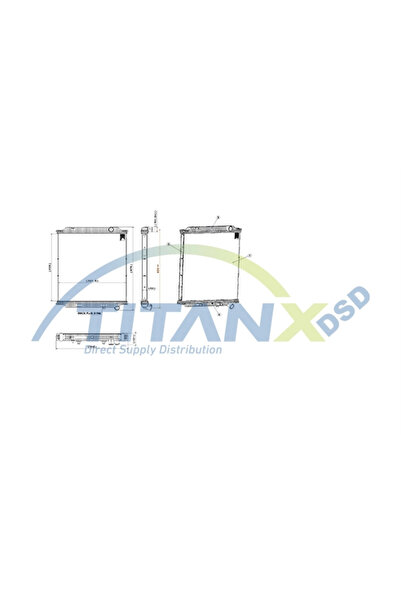 TitanX Radiator, Racire Motor Rx129002 Renault Trucks Premium 2 Volvo Fe