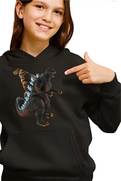 OEM Kids Girls' Godzilla vs Kong Epic Battle Hoodie