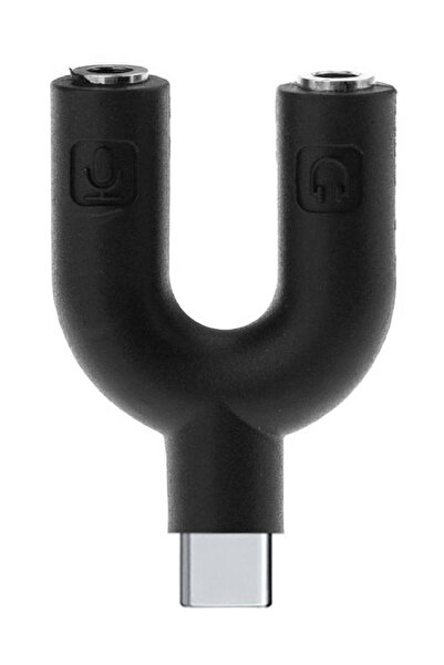 POWERTECH Αντάπτορας USB Type-C σε 2 x 3.5 χιλ. CAB-J 052, μαύρος.