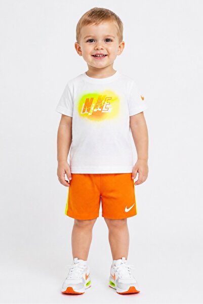 Nike Toddlers Boy 2 Pieces Short Sleeve T-Shirt And Shorts Set, Multicolor