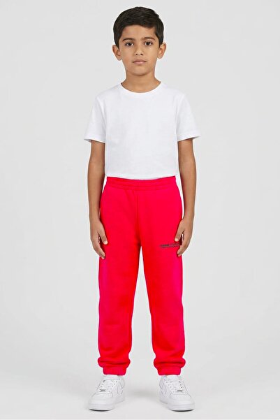 The Giving Movement Kids Boy Brand Logo Jogger Pants, Fuchsia