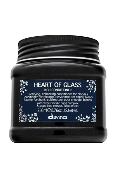 Davines Balsam Heart Of Glass Rich – balsam fortifiant pentru păr blond, 250 ml