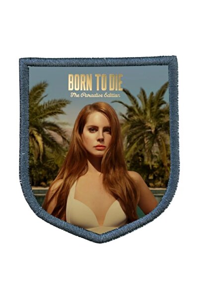 OEM Lana del Rey Album Embroidered Iron-On Textile Patch in the shape of a cr...