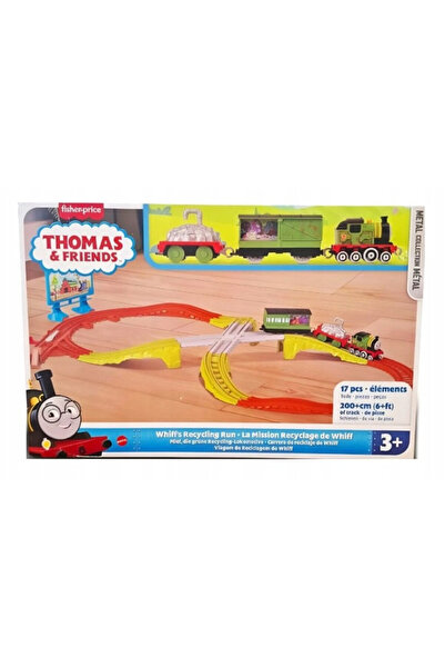 mattel Fisher Price Thomas Friends set de trenulet cu sine cursa la centrul d...
