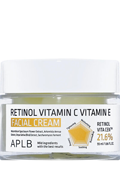 APLB Retinol, Vitamin C and Vitamin E Anti-Ageing Facial Cream 55 ml
