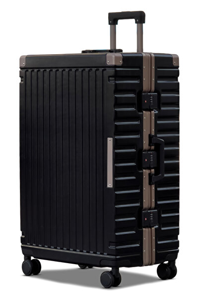 ZAAPPY Aeris Aluminum Framed Large Checked (30-35kg) Luggage Hard Shell, Ligh...