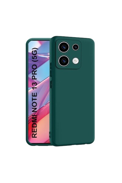 bzstore Husă pentru Xiaomi Redmi Note 13 Pro 4G, Silicon Verde Pădure, Protec...
