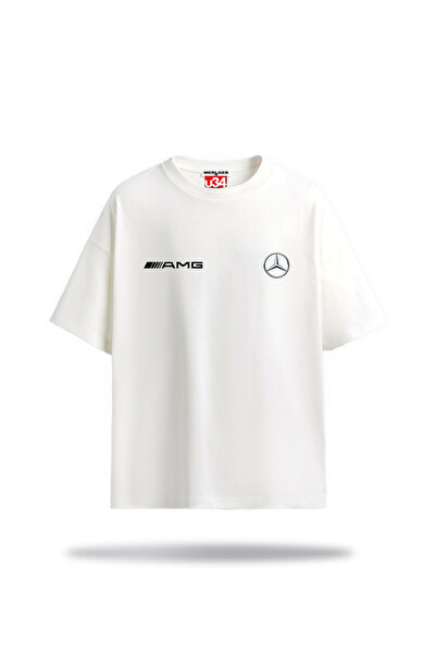 Mercedes Benz Baskılı %100 Pamuk Relaxed (Yarı Oversize) Tişört