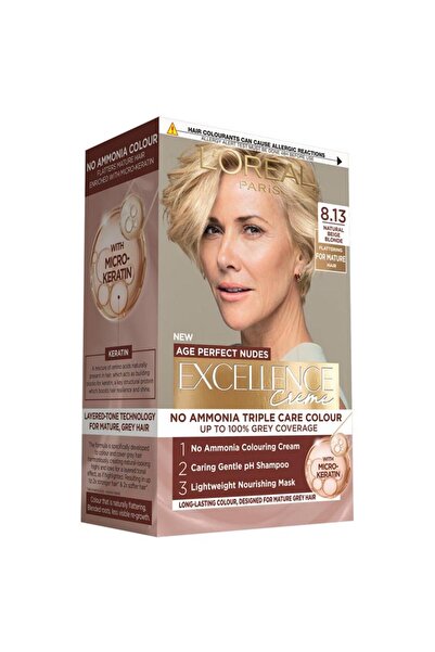 L'Oreal Paris Set 2 x Vopsea de Par Excellence Age Perfect Nudes, Blond Bej 8...