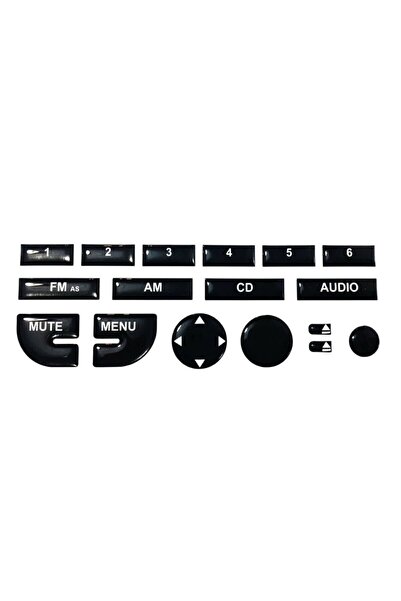 GARDENAUTO Fiat Fiorino Pianoblack Glossy Black Tape Keypad