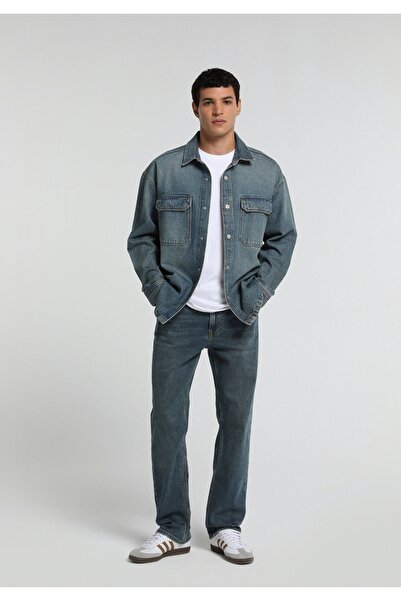 Colin's Relaxed Straight Fit Men's Mid Indigo Denim Jean Pants