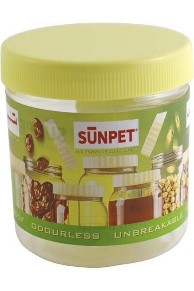 SunPet وعاء تخزين طعام بلاستيكي كبير أحمر اللون سعة 1500 مل
