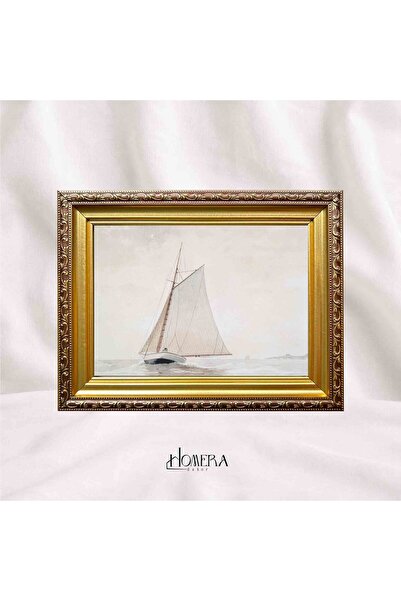 HOMERA DEKOR Vintage Altın Varak Dekoratif Camlı Çerçeve ( 22,5 x 17,5 cm ) –...