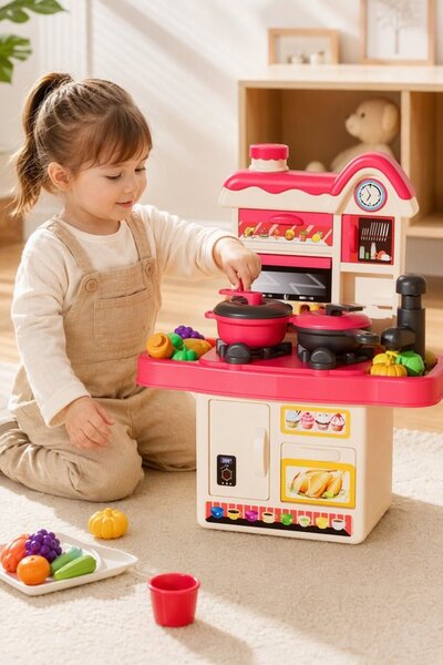 Generic 45Pc Abs Plastic Pretend Play Kitchen Set Water Faucet Sink Accessori...