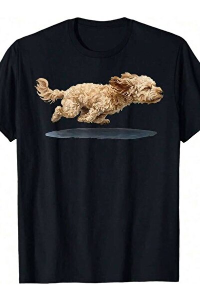 23ERVA Running Cavapoo Dog Mom Pet Lovers Owner Kids Men Women T-Shirt Cotton...
