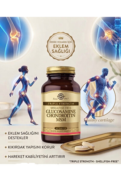 Solgar Glucosamine Chondroitin (glukozamin Glukosamin Kondroitin Msm 60 Tablet)