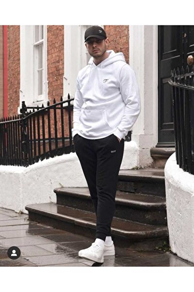 EFFRENATU Oversized Hooded Sweatshirt Set - Face and All-Over Surface Print, ...