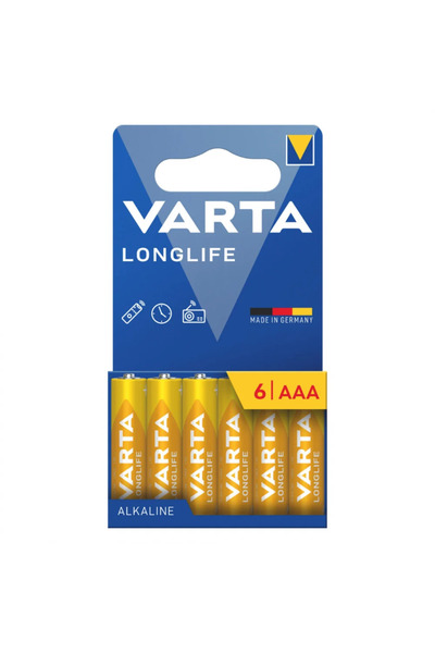 Varta Longlife AAA 1.5V αλκαλικές μπαταρίες 6 τεμ